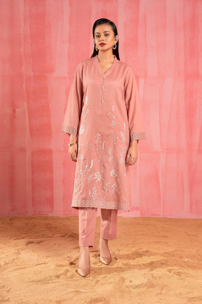 Nishat Linen - 2 Piece - Dyed Embroidered Suit - 42303247