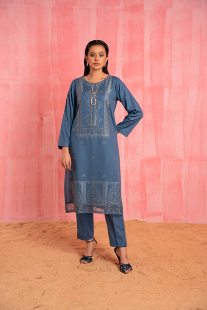 Nishat Linen - 2 Piece - Dyed Embroidered Suit - 42303249