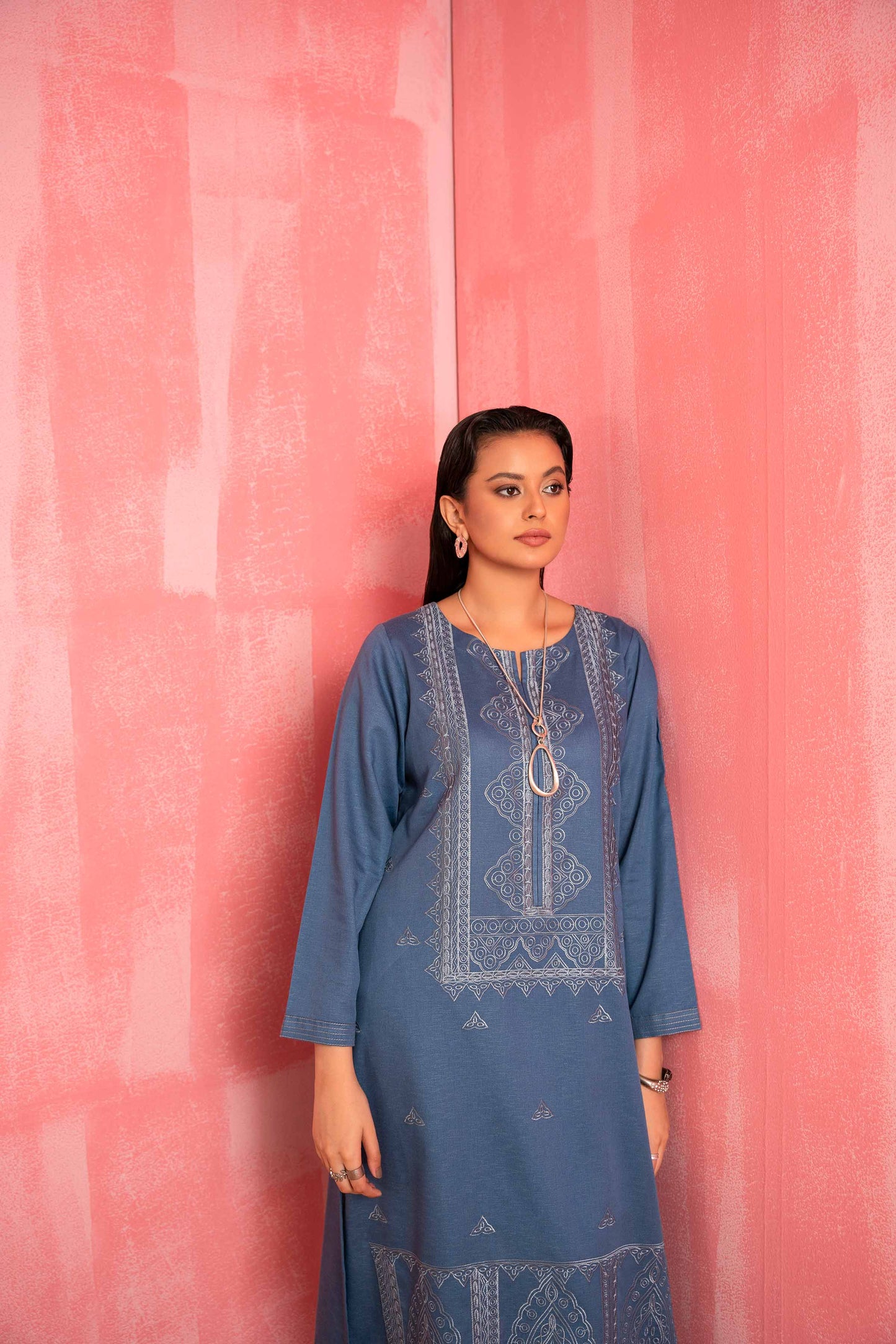 Nishat Linen - 2 Piece - Dyed Embroidered Suit - 42303249