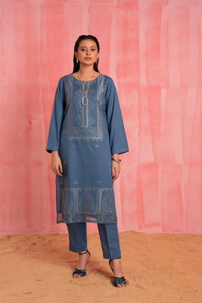 Nishat Linen - 2 Piece - Dyed Embroidered Suit - 42303249