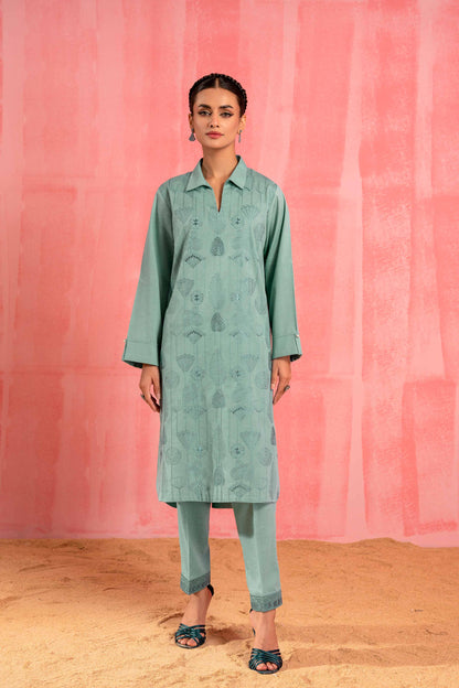 Nishat Linen - 2 Piece - Dyed Embroidered Suit - 42303250