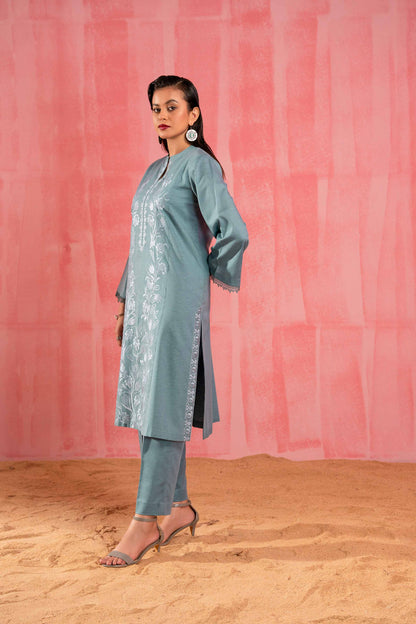 Nishat Linen - 2 Piece - Dyed Embroidered Suit - 42303251