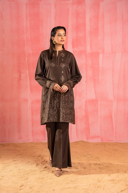 Nishat Linen - 2 Piece - Dyed Embroidered Suit - 42303252