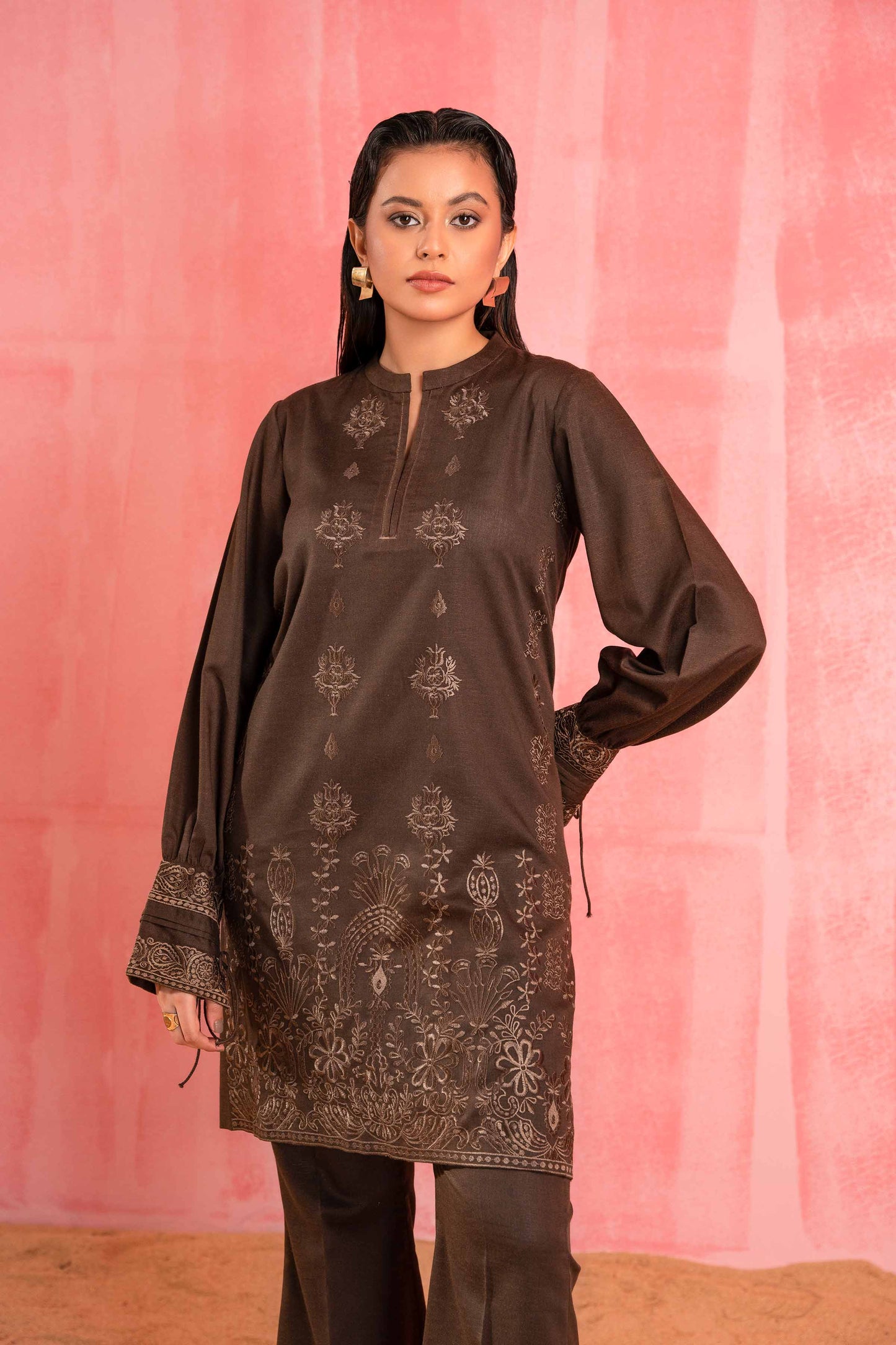 Nishat Linen - 2 Piece - Dyed Embroidered Suit - 42303252