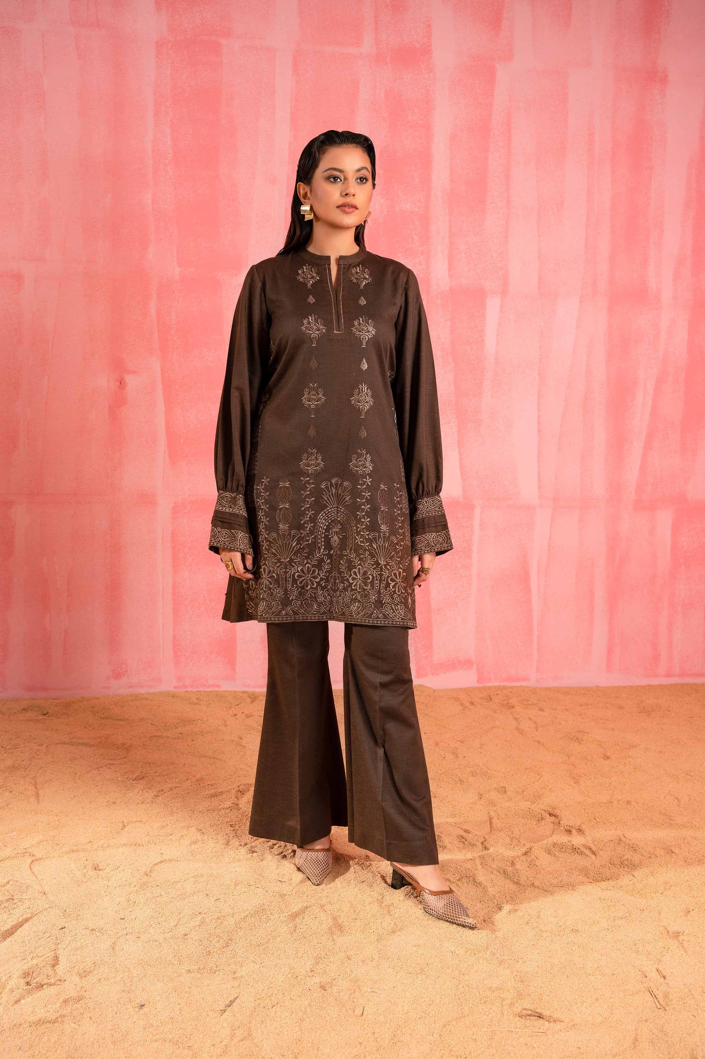 Nishat Linen - 2 Piece - Dyed Embroidered Suit - 42303252