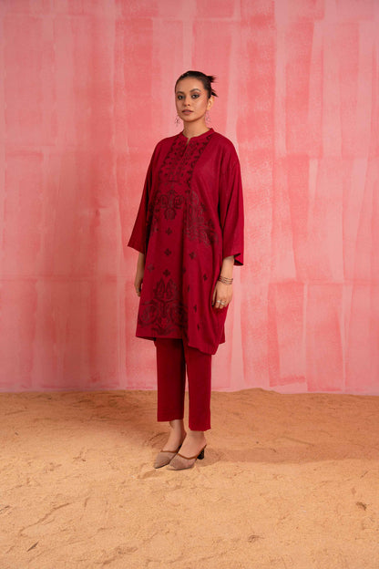 Nishat Linen - 2 Piece - Dyed Embroidered Suit - 42303255