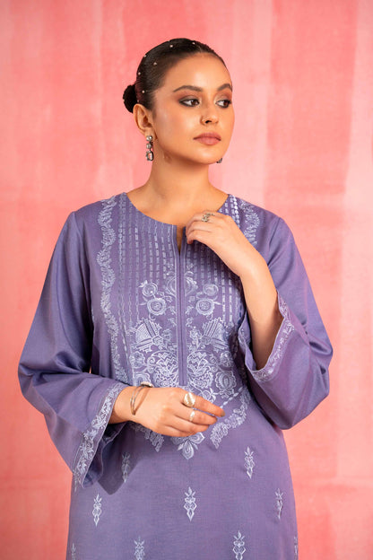 Nishat Linen - 2 Piece - Dyed Embroidered Suit - 42303256