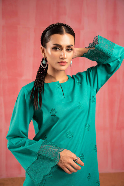 Nishat Linen - 2 Piece - Dyed Embroidered Suit - 42303258