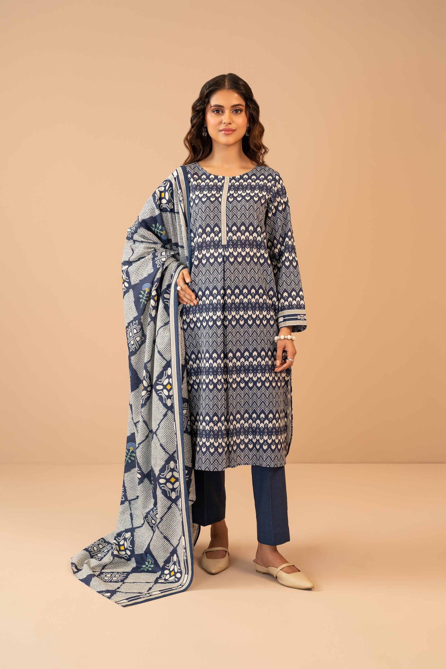 Nishat Linen - 3 Piece - Printed Suit - 42303275