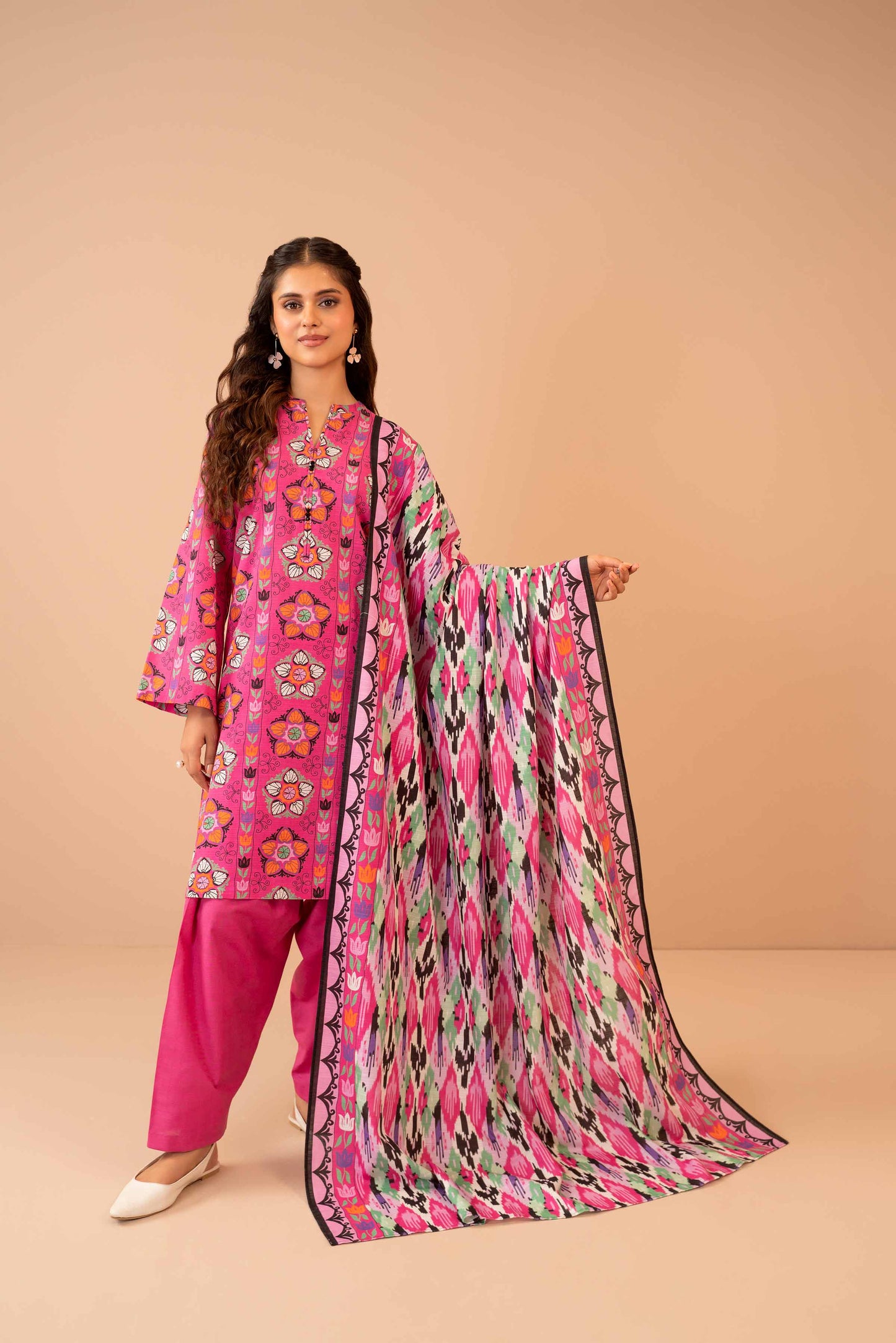 Nishat Linen - 3 Piece - Printed Suit - 42303276