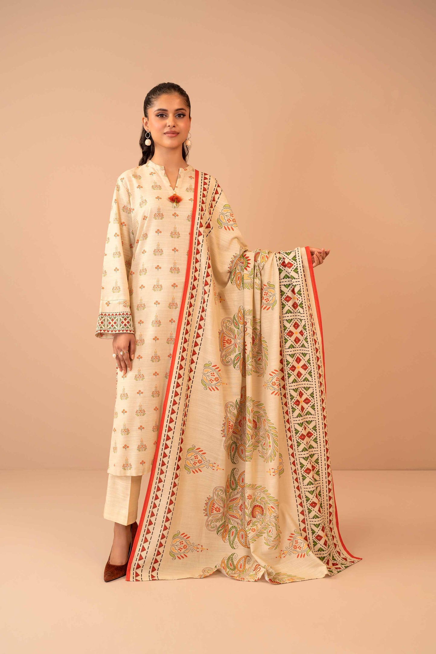 Nishat Linen - 3 Piece - Printed Suit - 42303283