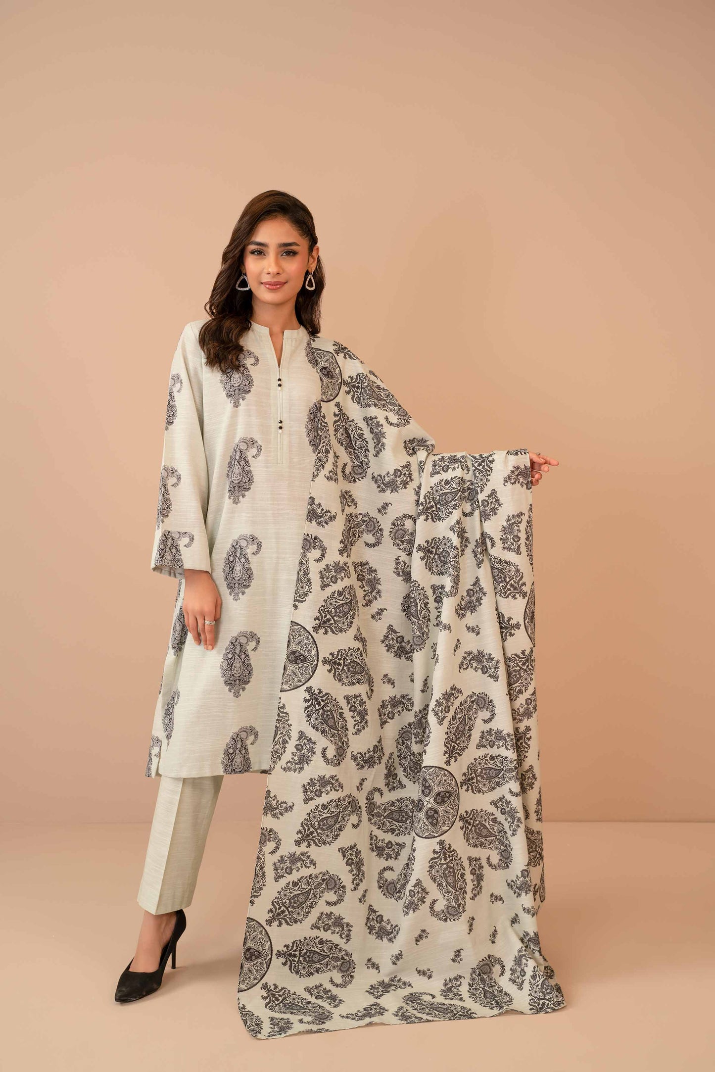 Nishat Linen - 3 Piece - Printed Suit - 42303286