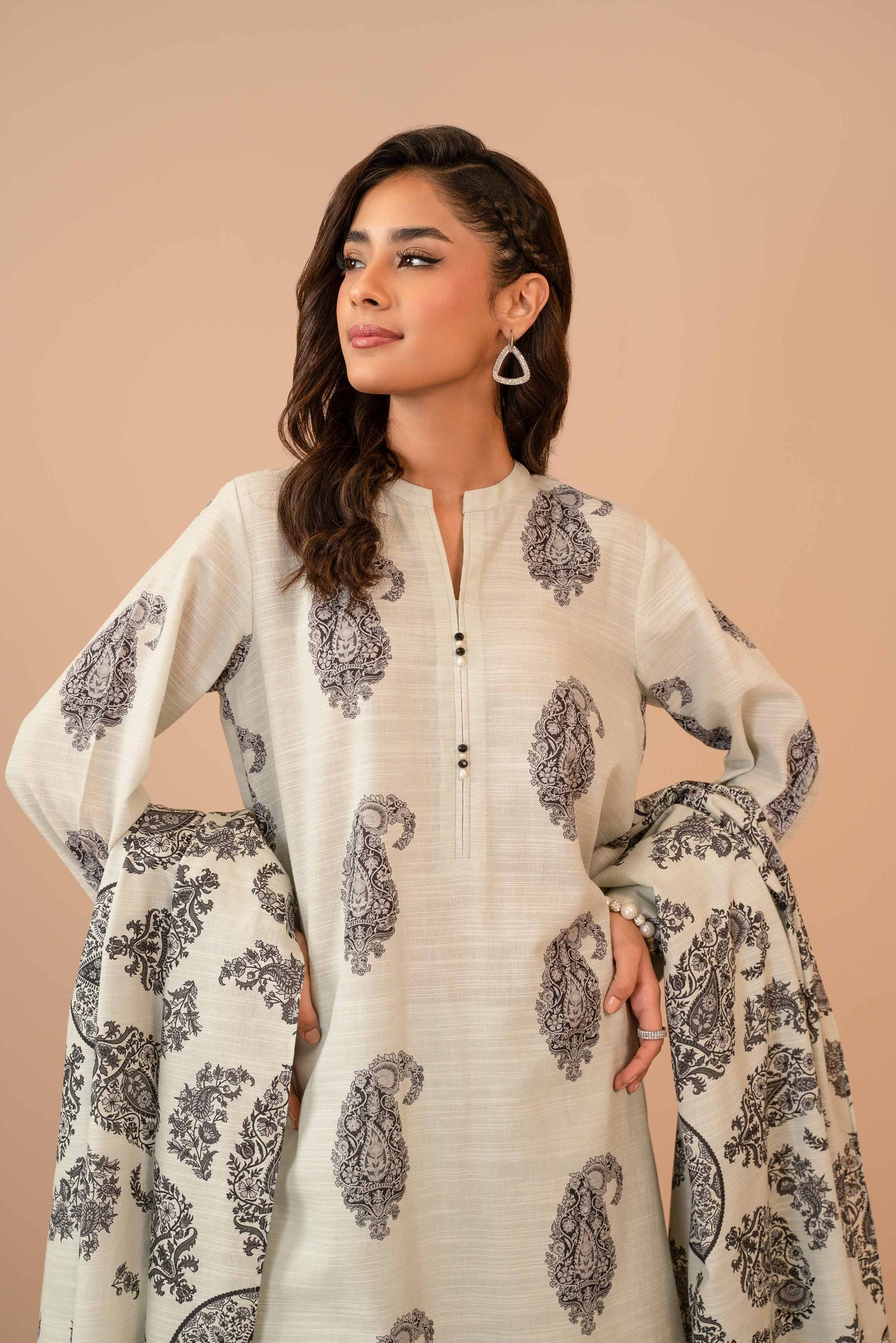 Nishat Linen - 3 Piece - Printed Suit - 42303286