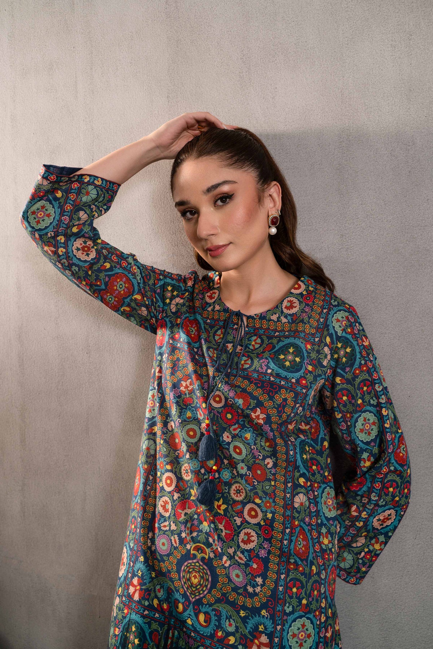 Nishat Linen - 2 Piece - Digital Printed Embroidered Suit - 42303291