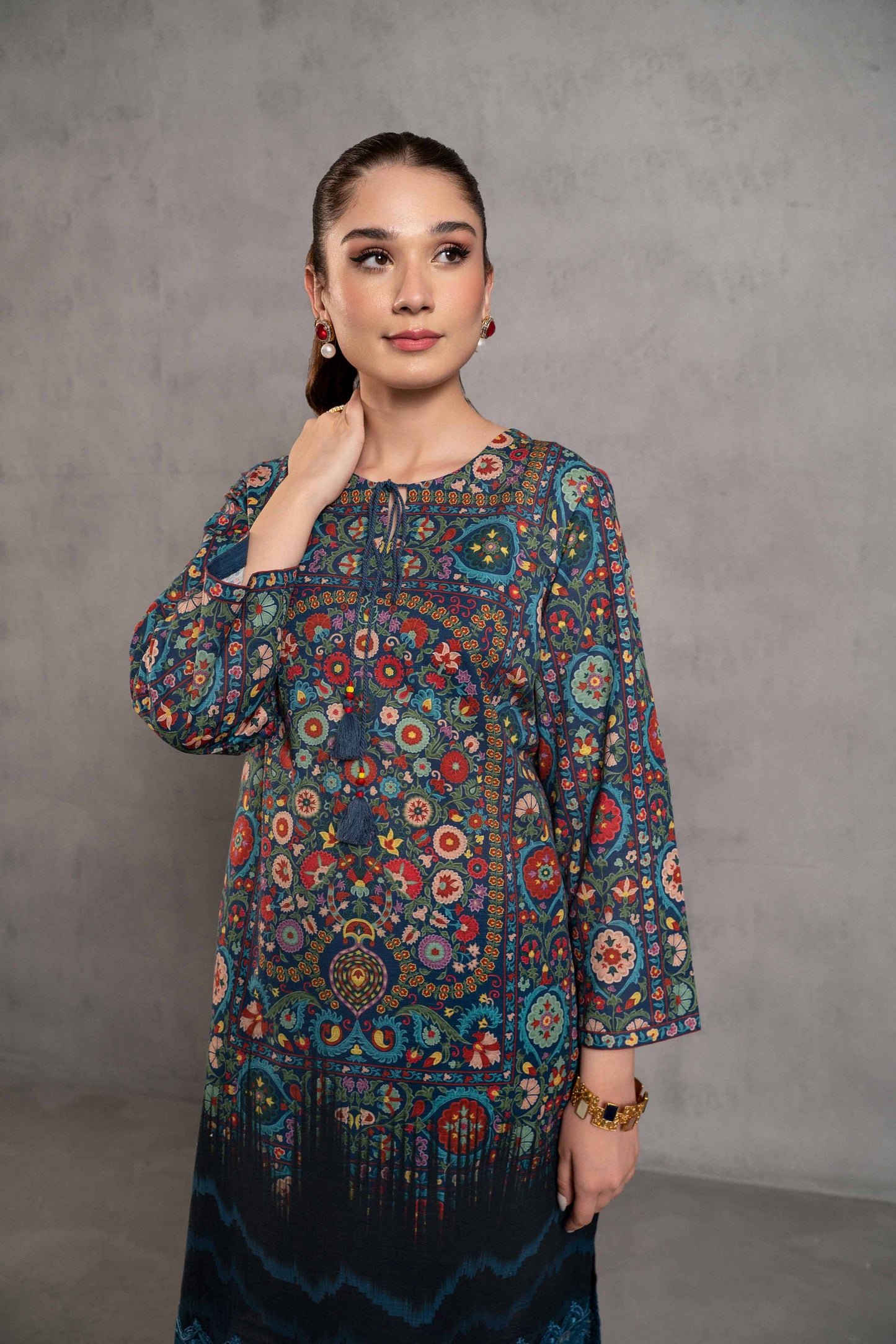 Nishat Linen - 2 Piece - Digital Printed Embroidered Suit - 42303291