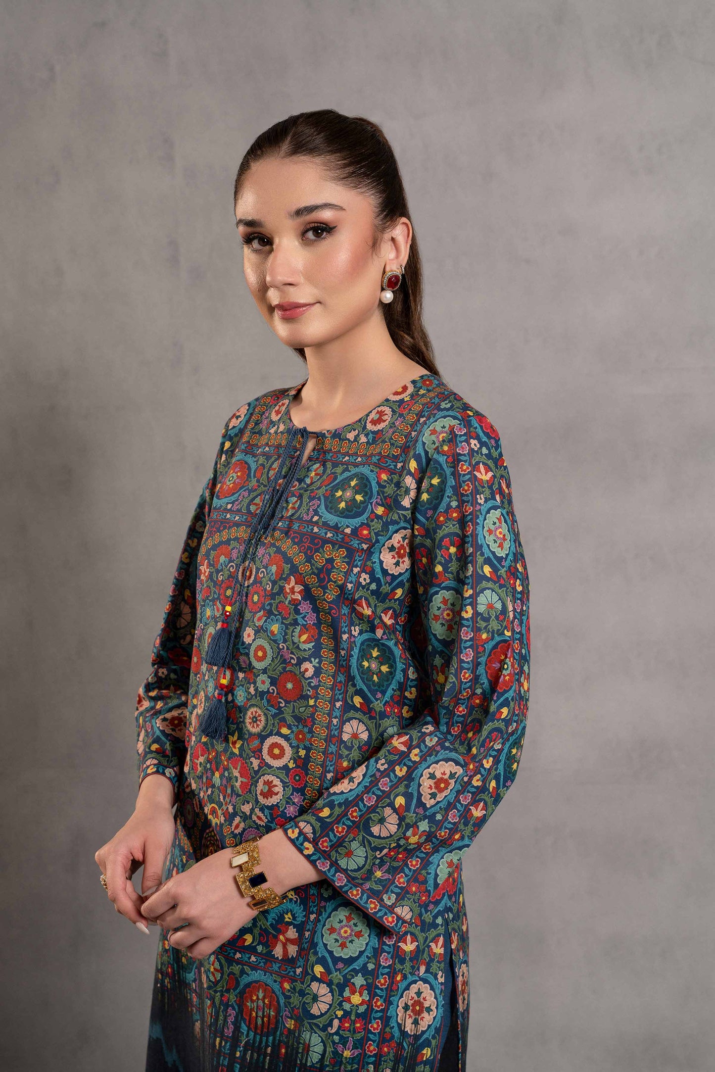 Nishat Linen - 2 Piece - Digital Printed Embroidered Suit - 42303291