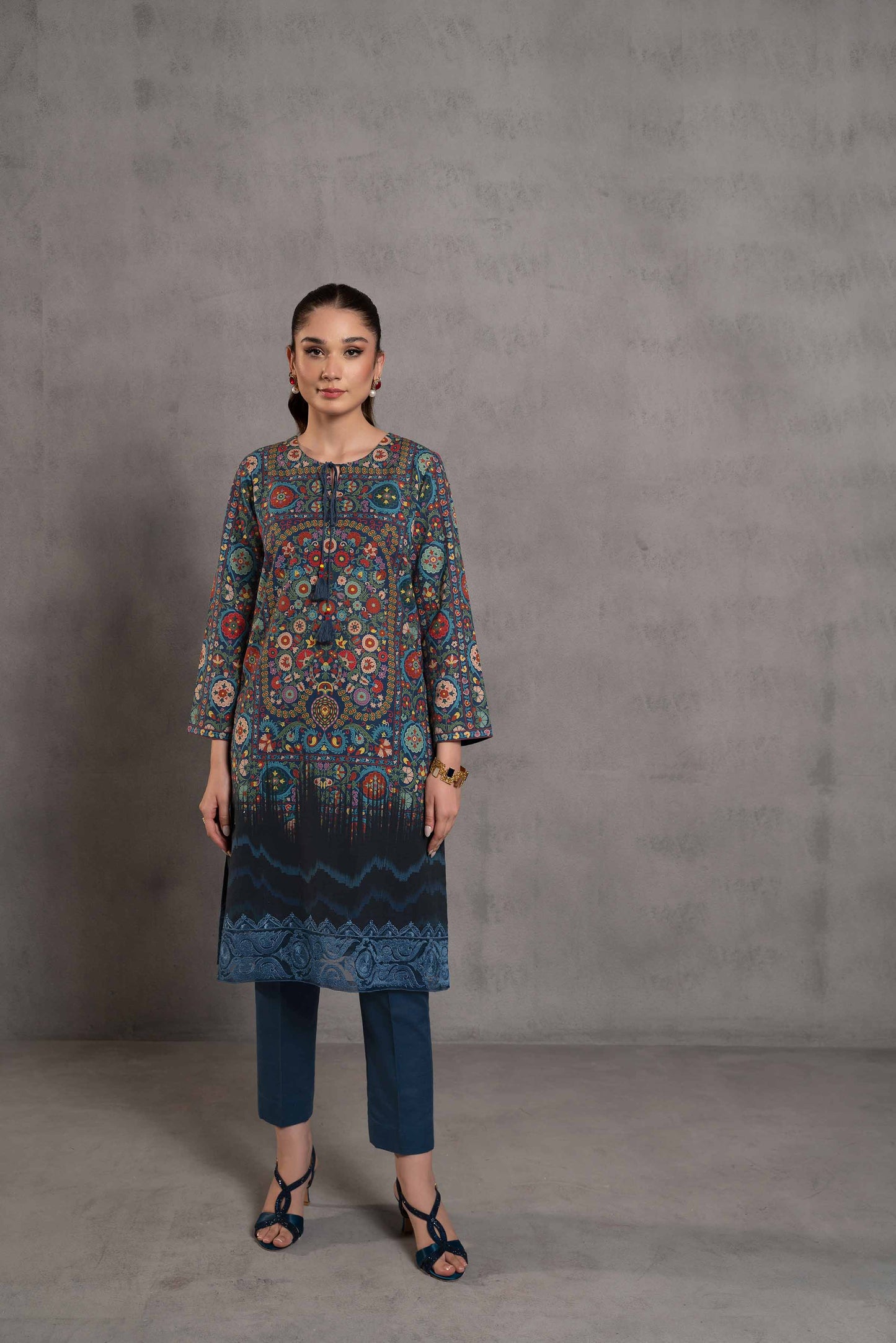 Nishat Linen - 2 Piece - Digital Printed Embroidered Suit - 42303291