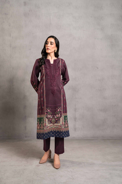 Nishat Linen - 2 Piece - Digital Printed Embroidered Suit - 42303292