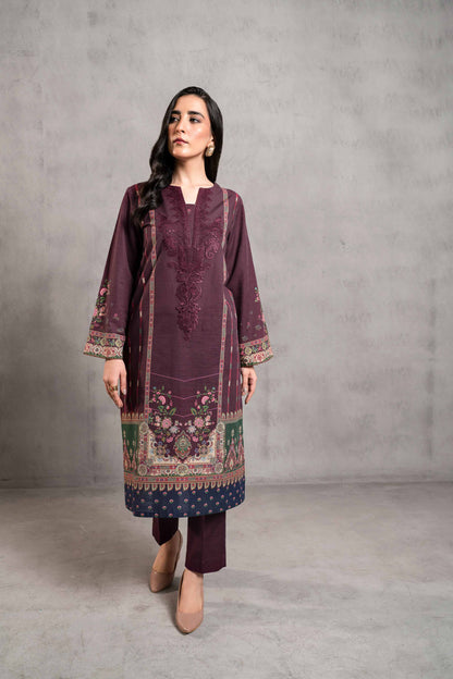 Nishat Linen - 2 Piece - Digital Printed Embroidered Suit - 42303292