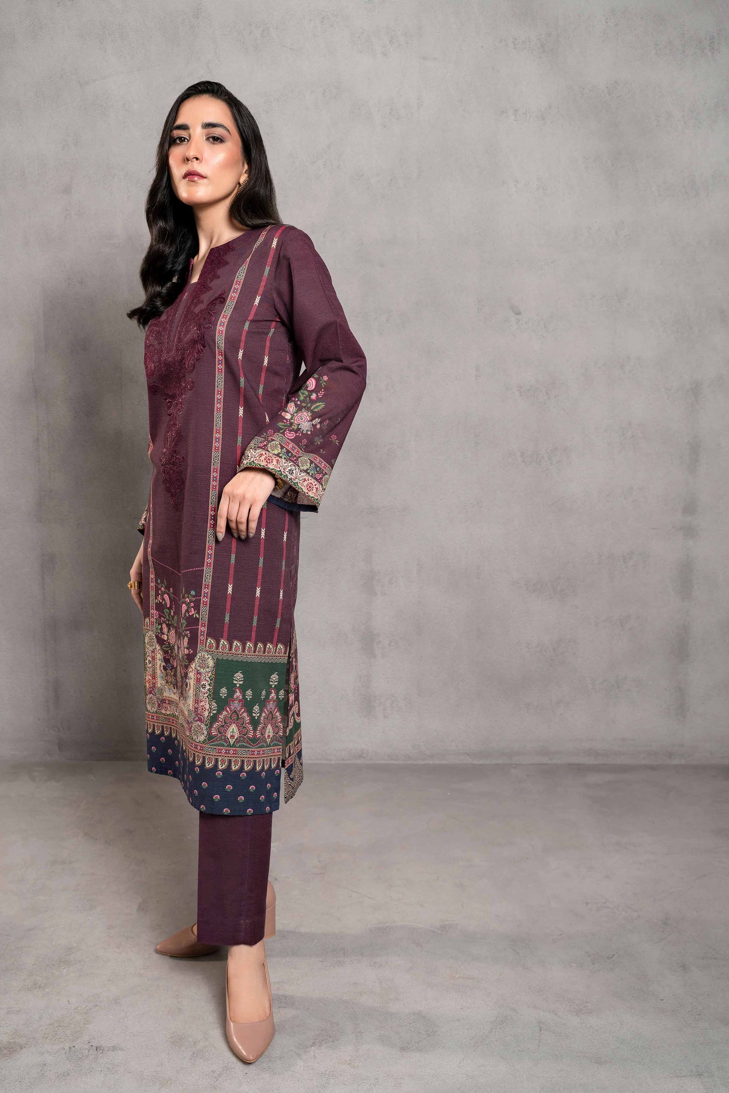 Nishat Linen - 2 Piece - Digital Printed Embroidered Suit - 42303292