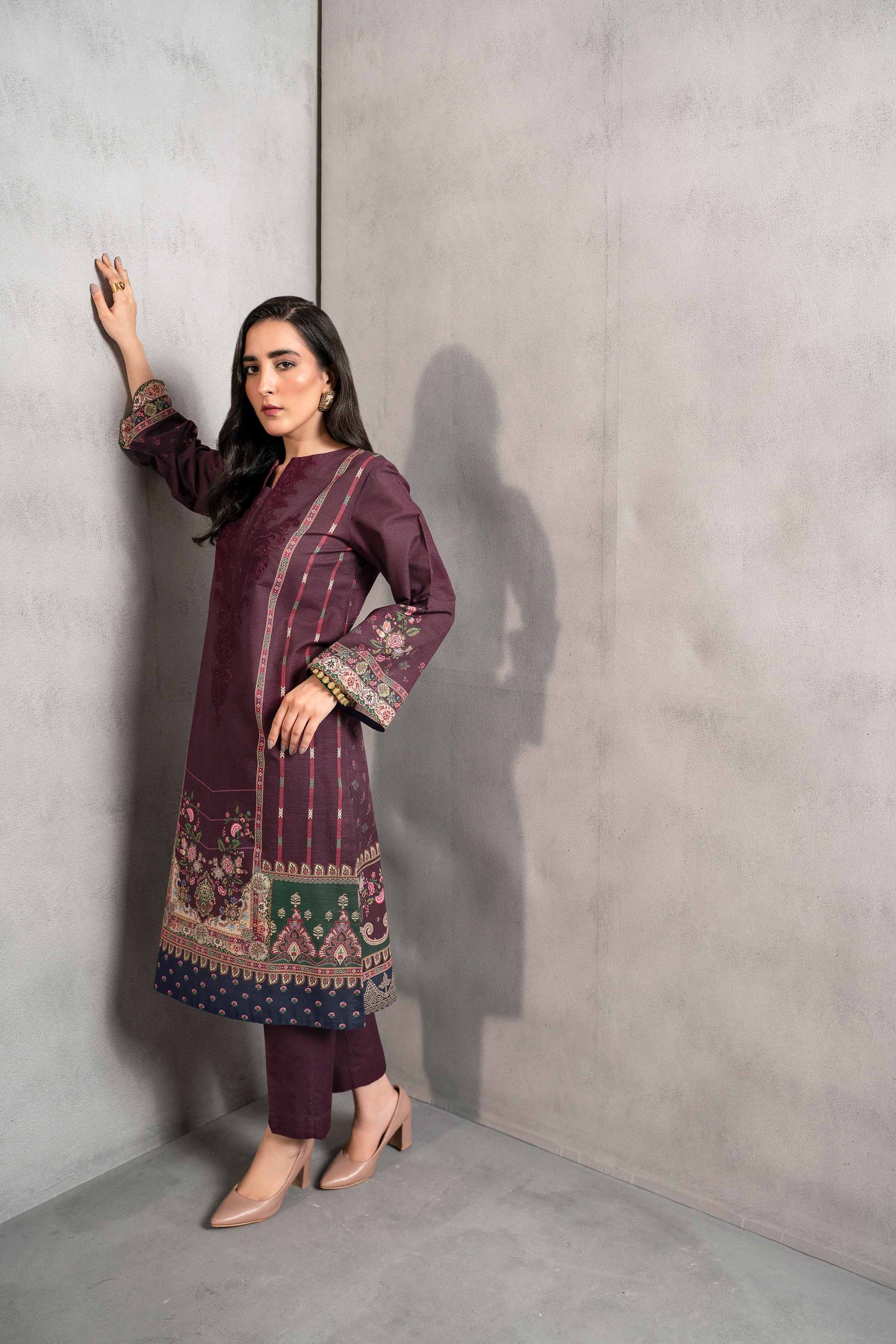 Nishat Linen - 2 Piece - Digital Printed Embroidered Suit - 42303292