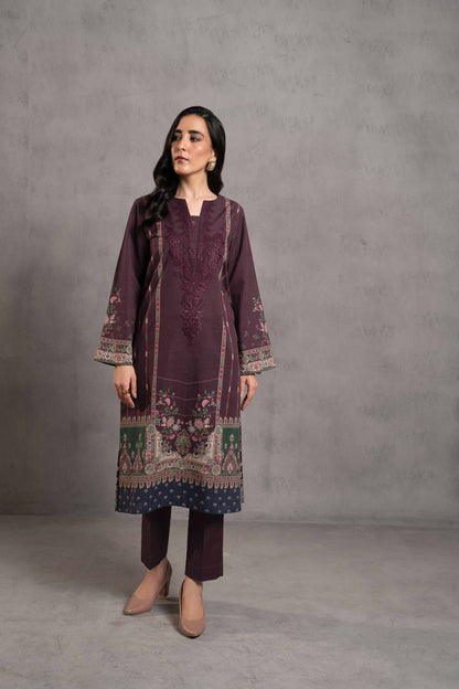 Nishat Linen - 2 Piece - Digital Printed Embroidered Suit - 42303292