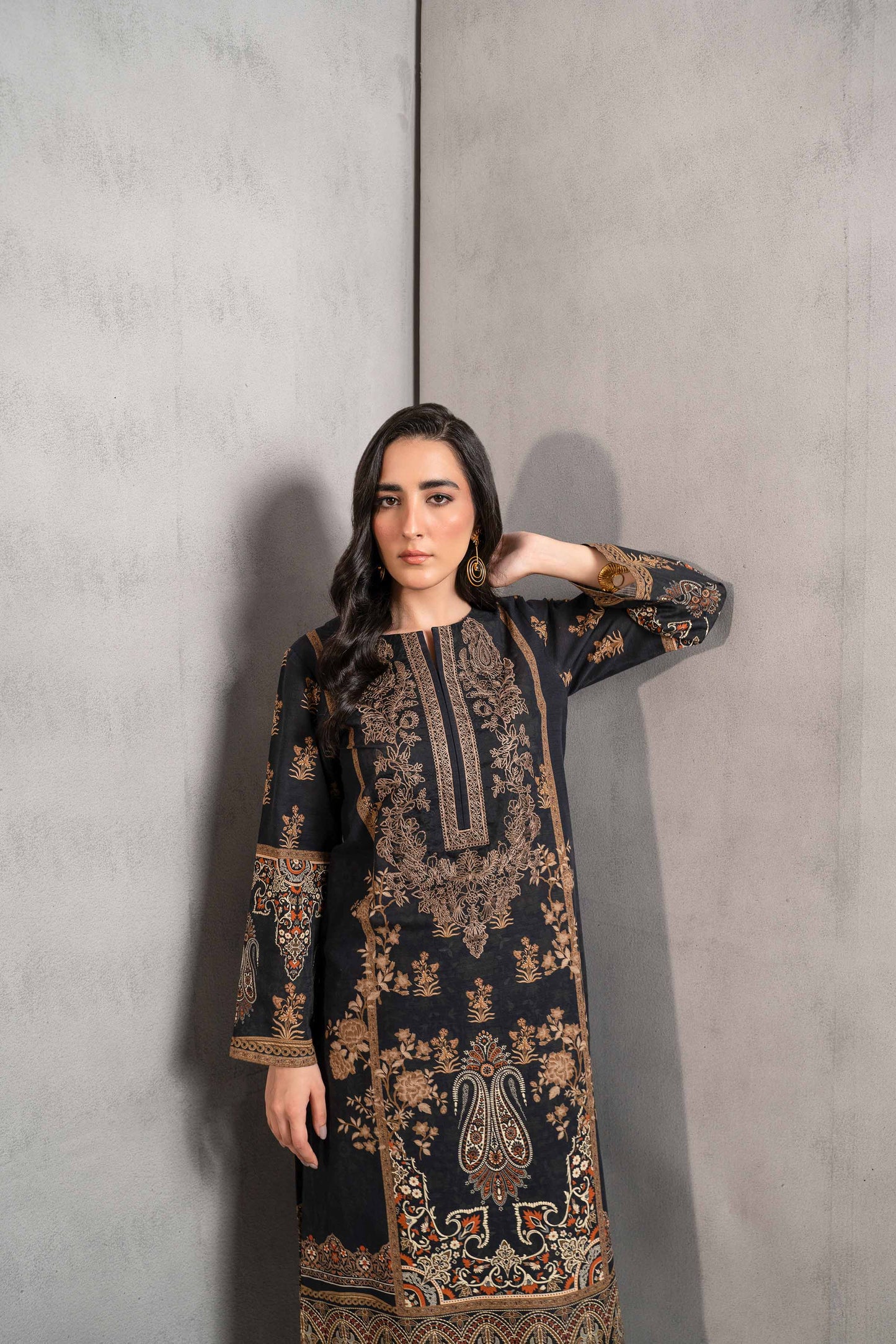 Nishat Linen - 2 Piece - Digital Printed Embroidered Suit - 42303294