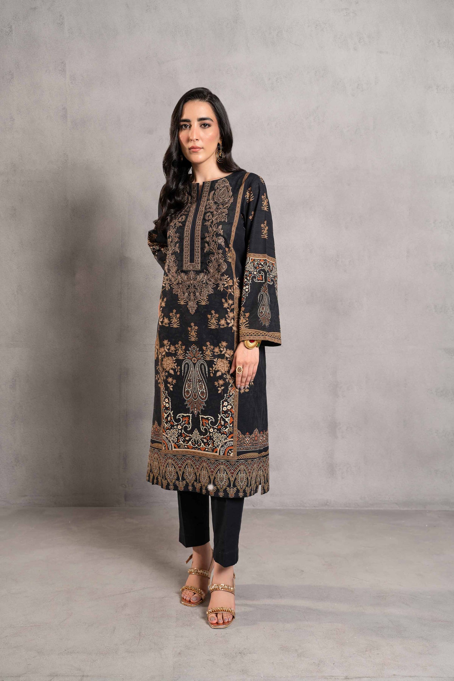 Nishat Linen - 2 Piece - Digital Printed Embroidered Suit - 42303294