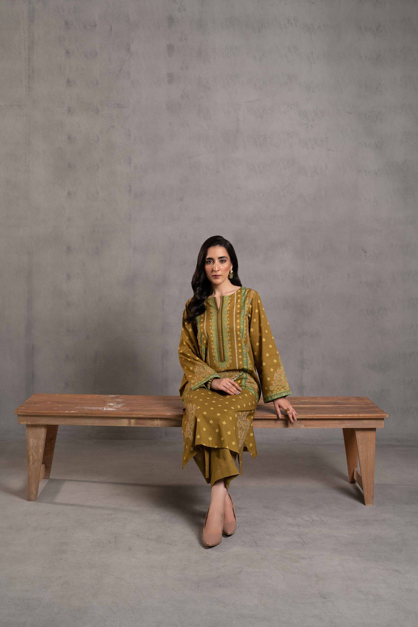 Nishat Linen - 2 Piece - Digital Printed Embroidered Suit - 42303295