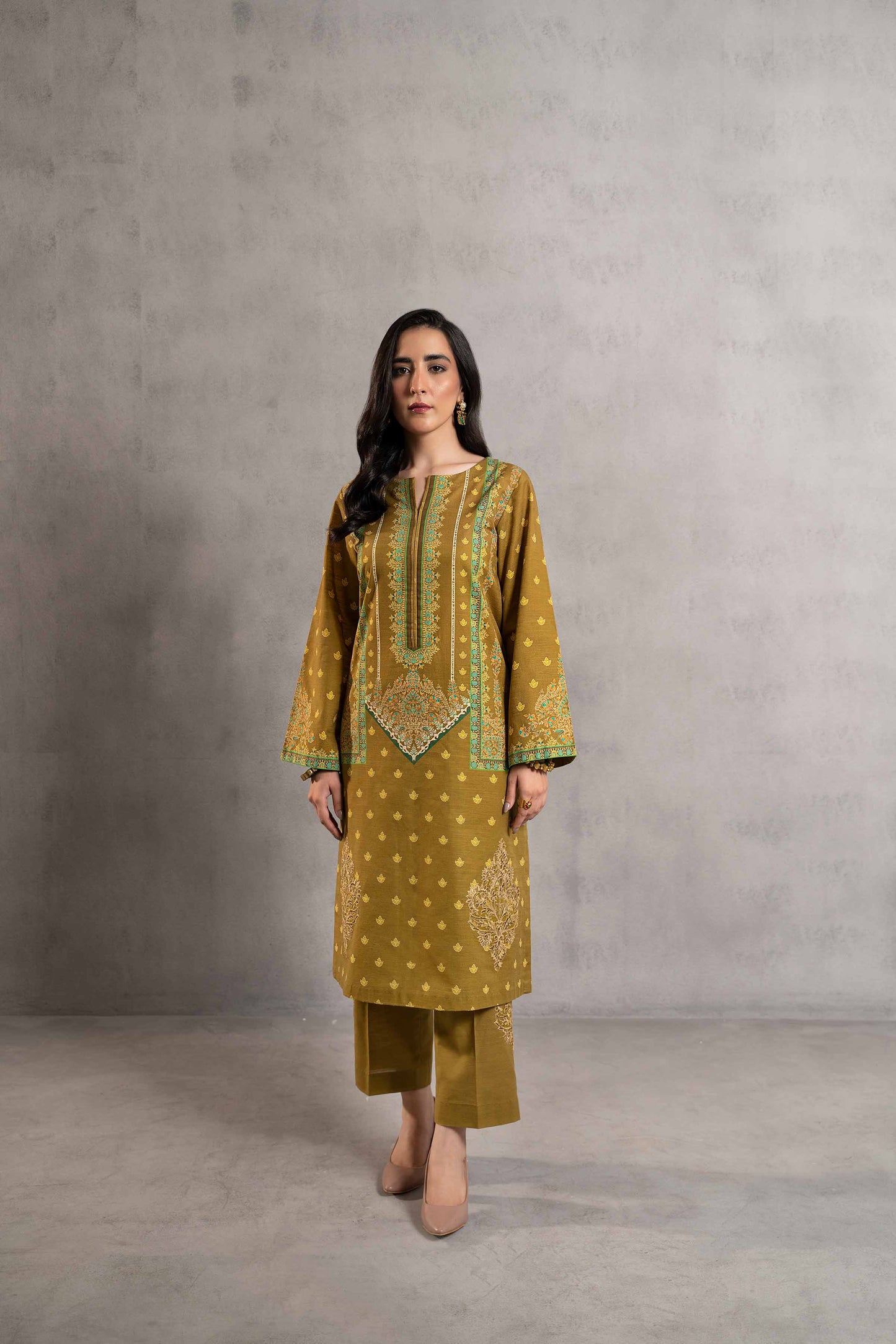 Nishat Linen - 2 Piece - Digital Printed Embroidered Suit - 42303295