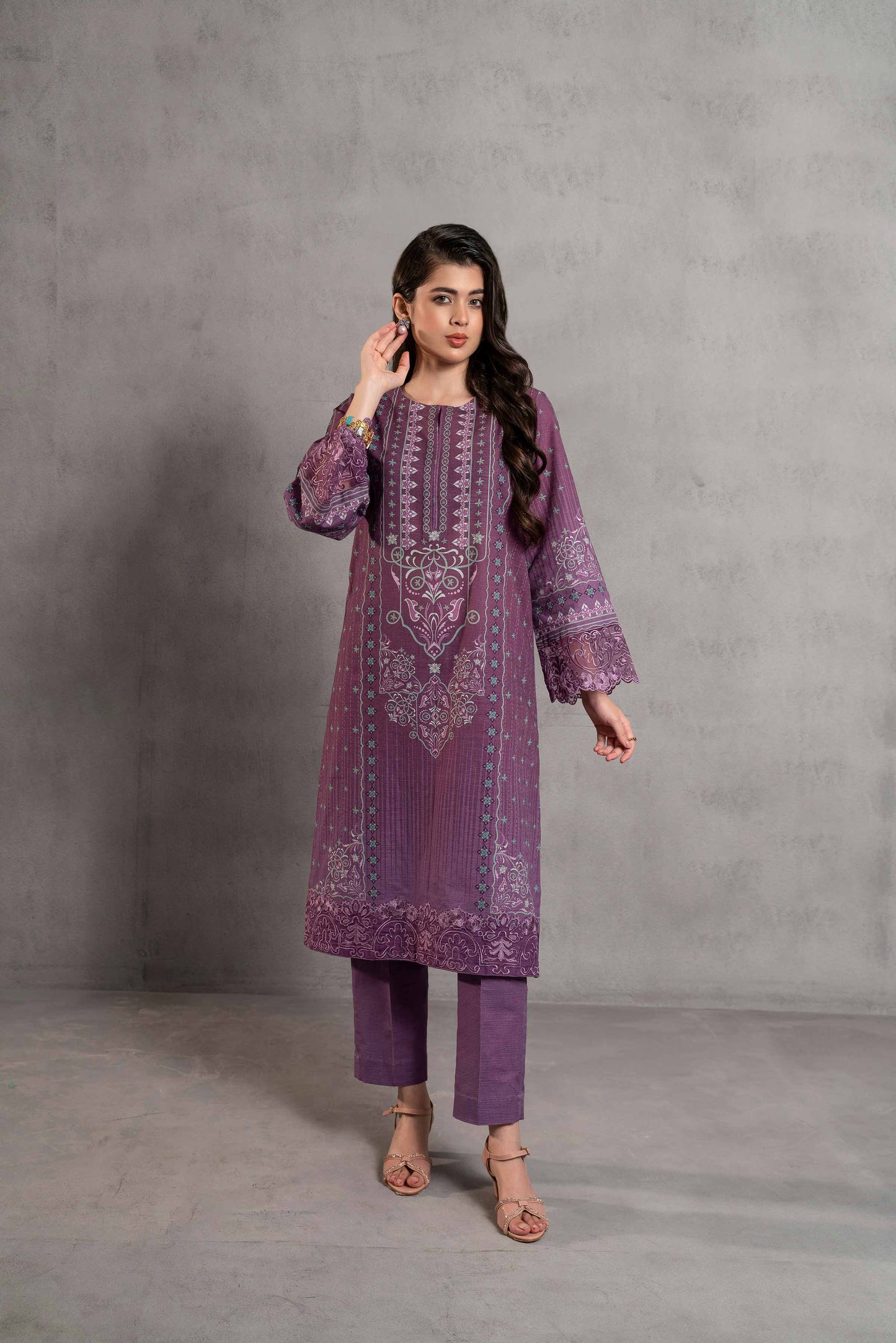 Nishat Linen - 2 Piece - Digital Printed Embroidered Suit - 42303296