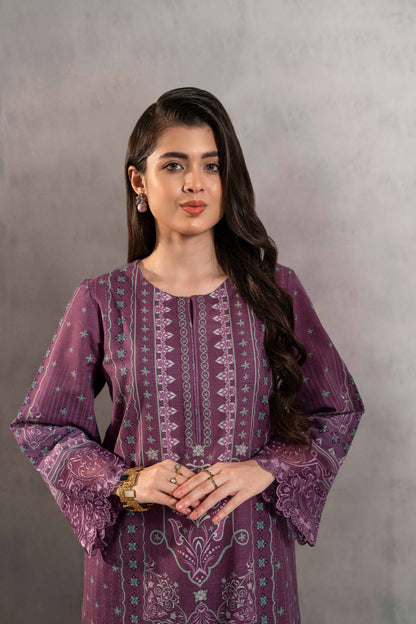 Nishat Linen - 2 Piece - Digital Printed Embroidered Suit - 42303296