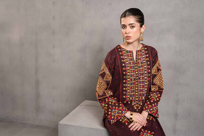 Nishat Linen - 2 Piece - Digital Printed Embroidered Suit - 42303298