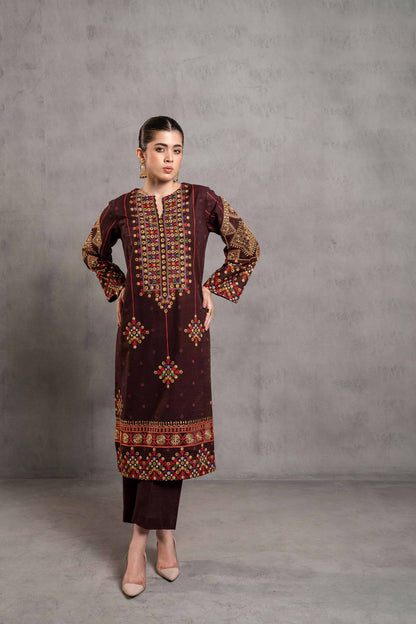 Nishat Linen - 2 Piece - Digital Printed Embroidered Suit - 42303298