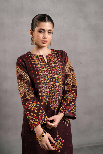 Nishat Linen - 2 Piece - Digital Printed Embroidered Suit - 42303298