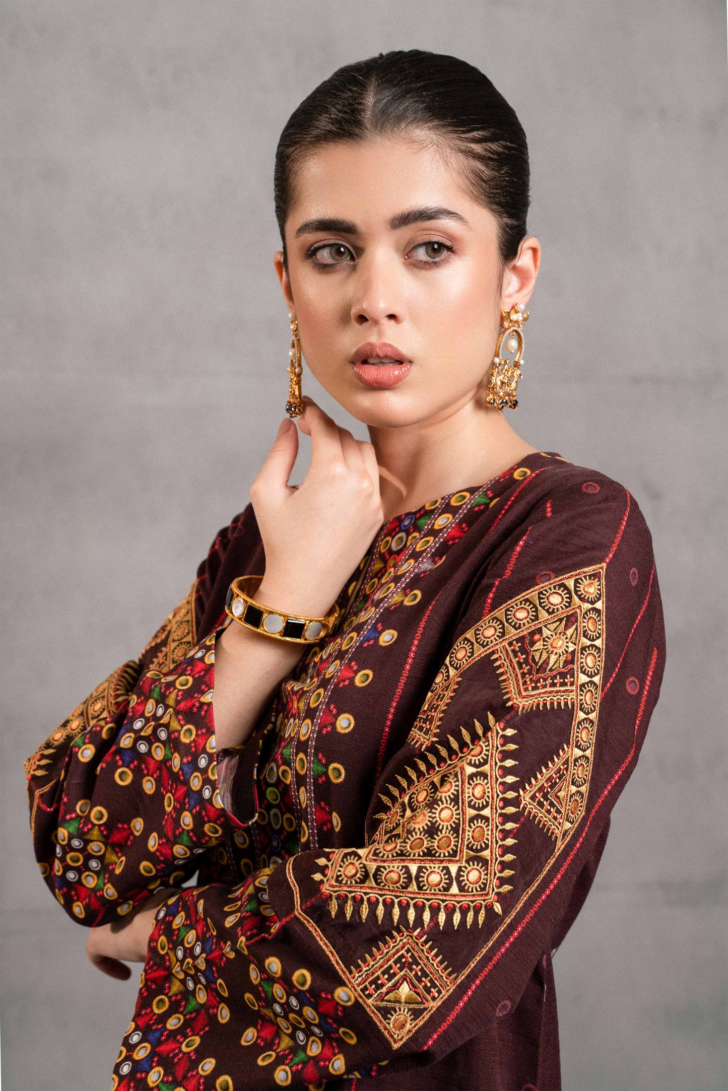 Nishat Linen - 2 Piece - Digital Printed Embroidered Suit - 42303298