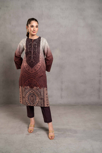 Nishat Linen - 2 Piece - Digital Printed Embroidered Suit - 42303299