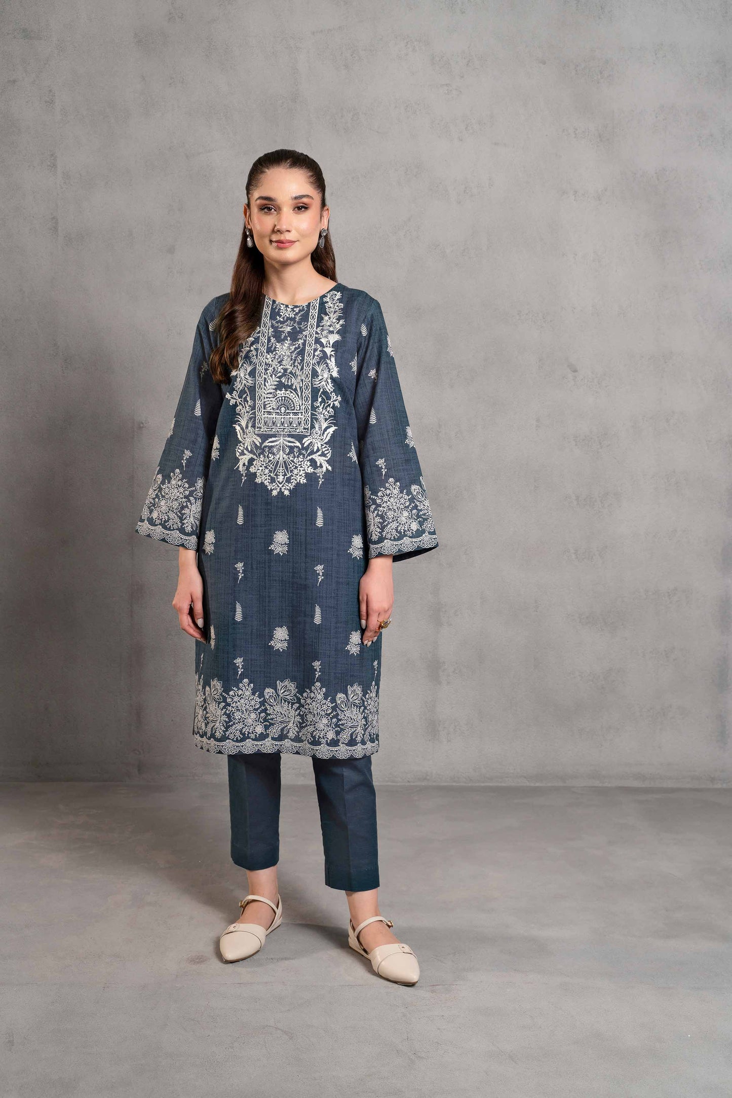 Nishat Linen - 2 Piece - Digital Printed Embroidered Suit - 42303300