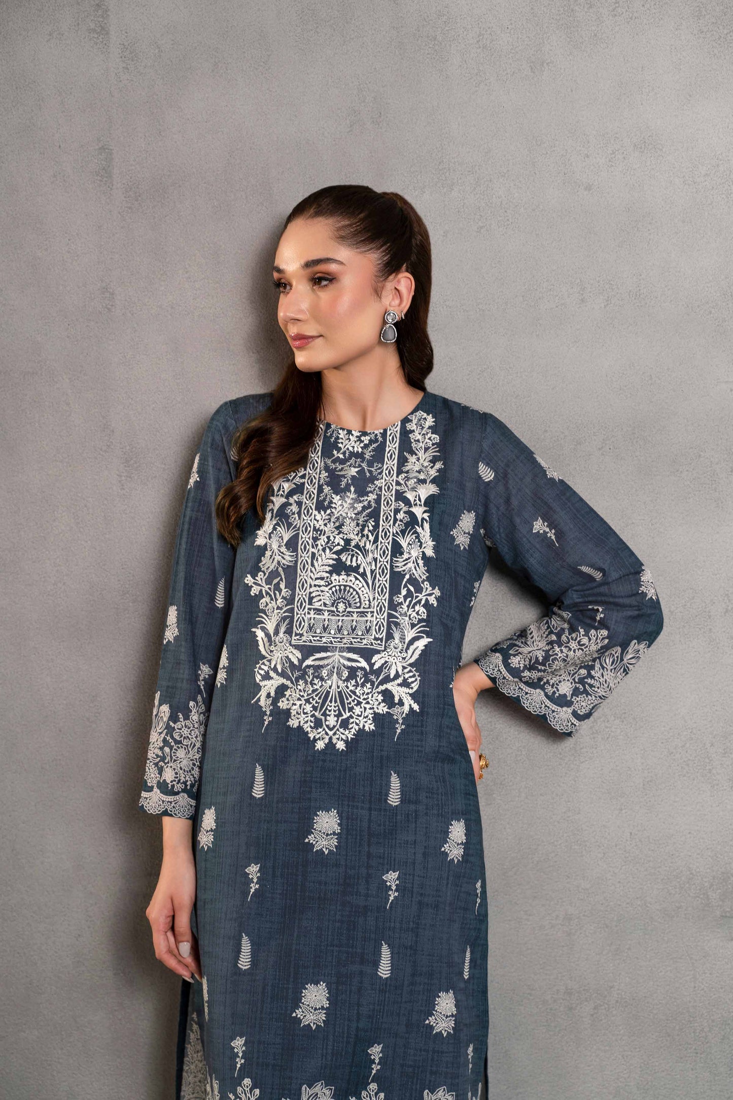 Nishat Linen - 2 Piece - Digital Printed Embroidered Suit - 42303300