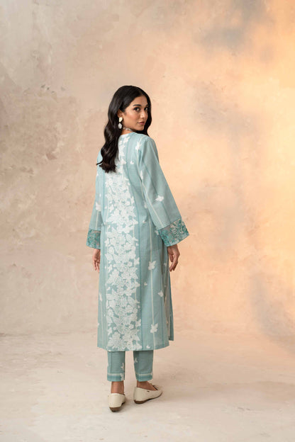 Nishat Linen - 2 Piece - Printed Embroidered Suit - 42303311