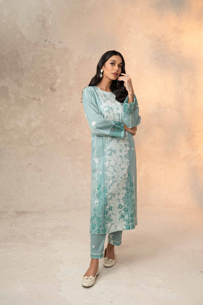 Nishat Linen - 2 Piece - Printed Embroidered Suit - 42303311