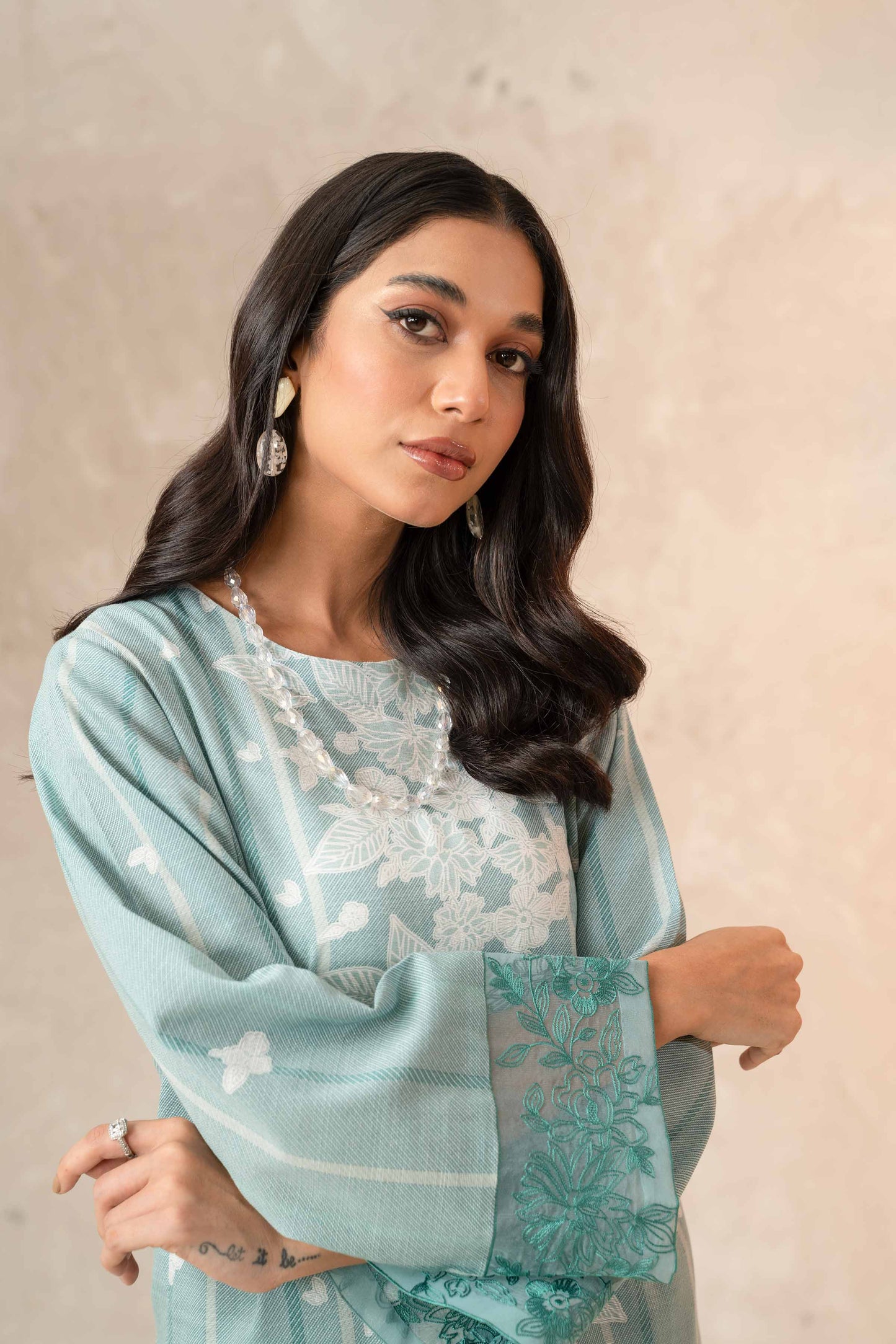 Nishat Linen - 2 Piece - Printed Embroidered Suit - 42303311