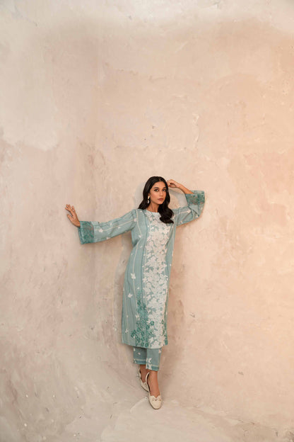 Nishat Linen - 2 Piece - Printed Embroidered Suit - 42303311