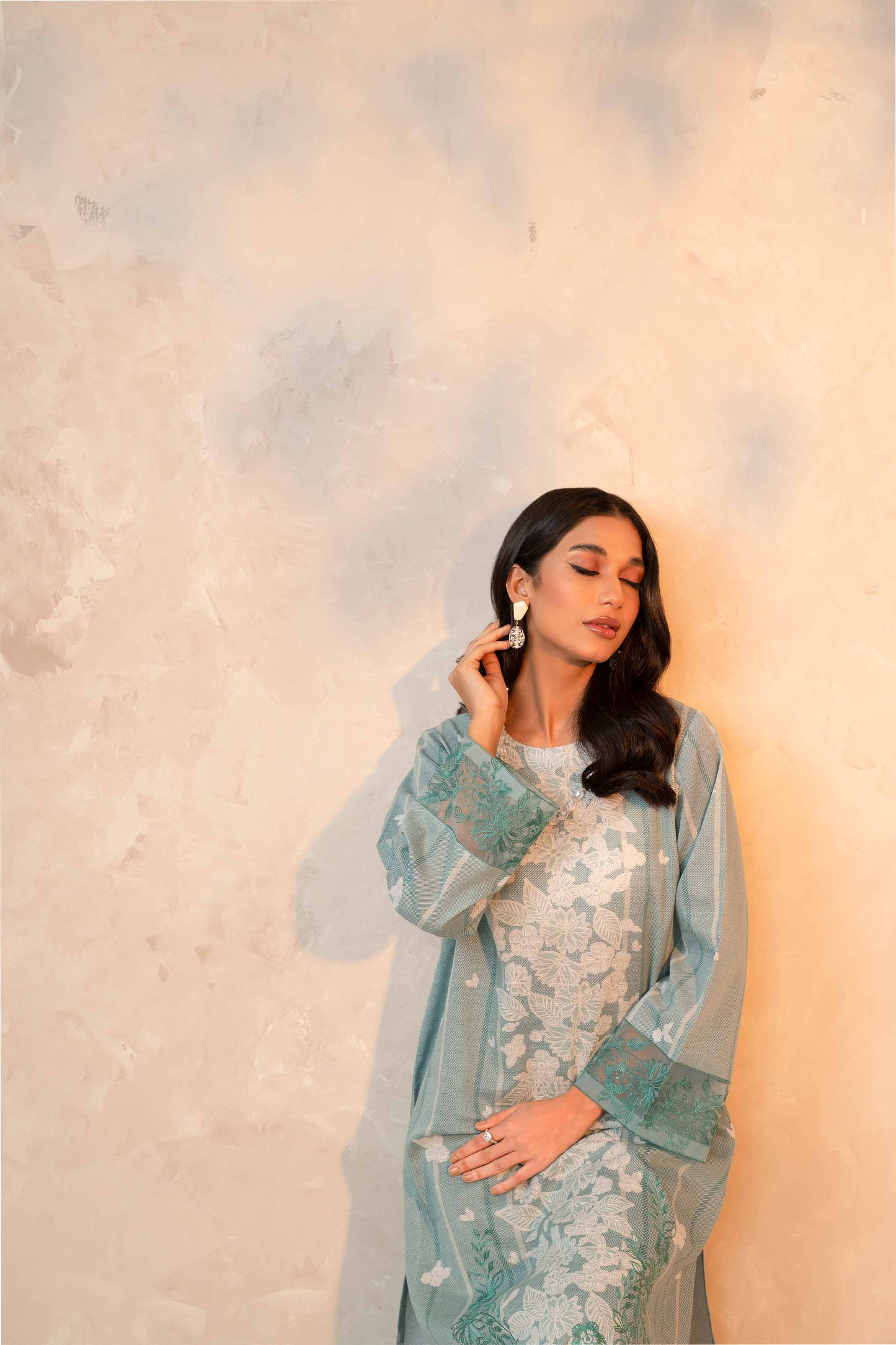 Nishat Linen - 2 Piece - Printed Embroidered Suit - 42303311