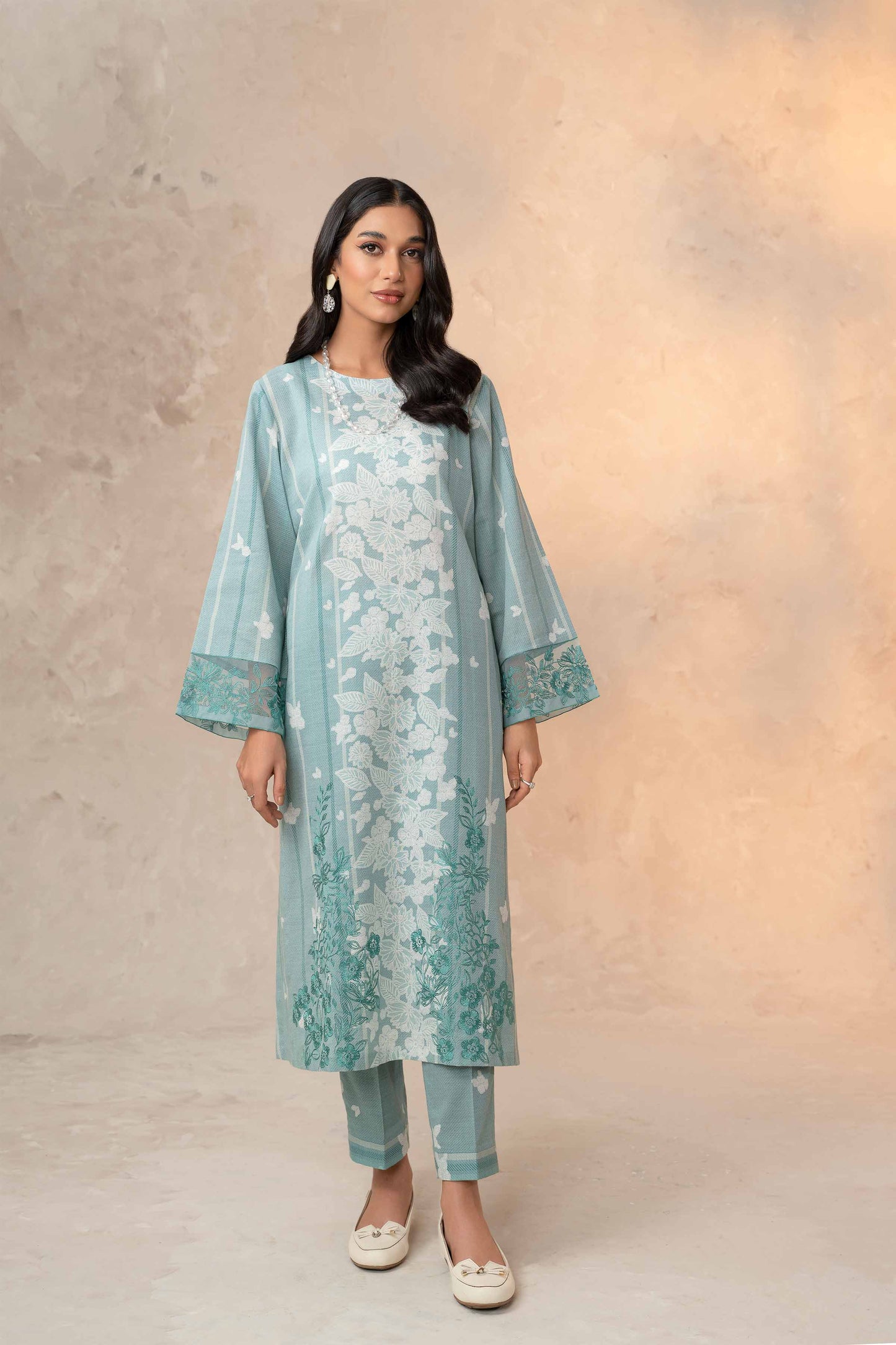 Nishat Linen - 2 Piece - Printed Embroidered Suit - 42303311