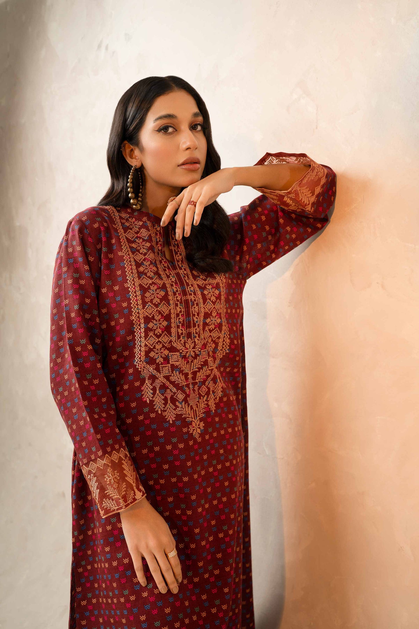 Nishat Linen - 2 Piece - Printed Embroidered Suit - 42303312