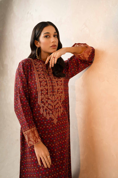 Nishat Linen - 2 Piece - Printed Embroidered Suit - 42303312