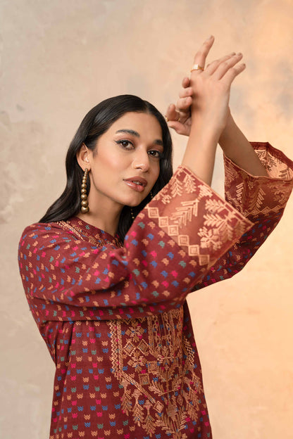 Nishat Linen - 2 Piece - Printed Embroidered Suit - 42303312