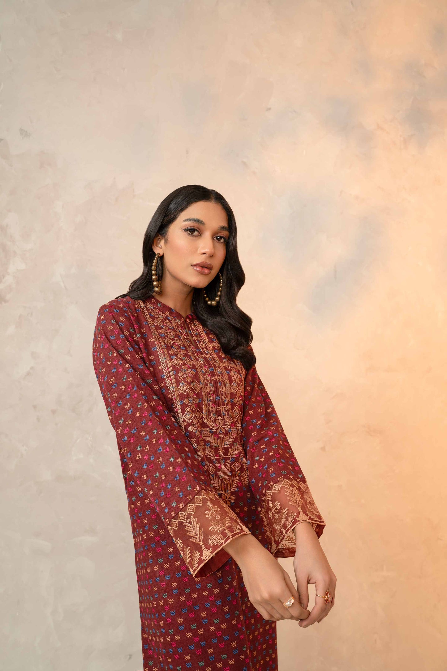 Nishat Linen - 2 Piece - Printed Embroidered Suit - 42303312