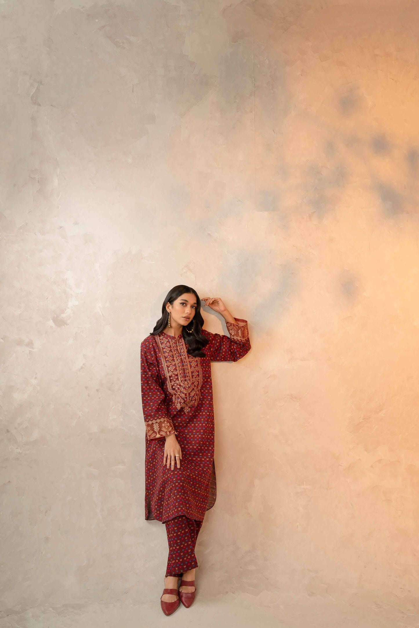 Nishat Linen - 2 Piece - Printed Embroidered Suit - 42303312